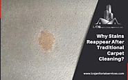 Reasons For Reappearance Of Stains After Traditional Carpet Cleaning