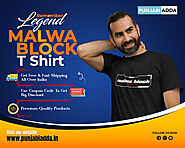 Unique Malwa Block T Shirt at Punjabi Adda