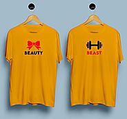 Top Beauty Beast Couple T Shirts – Punjabi Adda