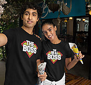 Buy Online The Boss Couple T Shirts – Punjabi Adda