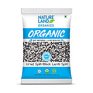 Buy Organic Urad Dal Black Split (500gm) - NatureLand Organics – Natureland Organics