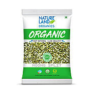 Buy Organic Green Moong Split Online (500gm) - NatureLand Organics – Natureland Organics