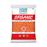 Buy Organic Malka Masur Dal Online (1kg) | NatureLand Organics – Natureland Organics