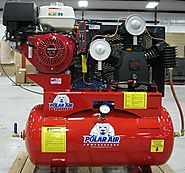13HP 30 Gallon Gas Drive Air Compressor - Electric Start