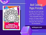 Adult Coloring Pages Printable