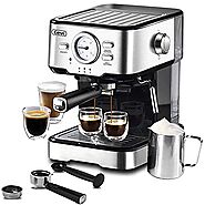 Gevi Espresso Machine 15 Bar, Expresso Coffee Machine With Milk Foaming