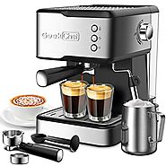 Geek Chef Espresso Machine Coffee Machine with Milk Frother Steam Wand, 20 Bar