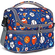 FlowFly Double Decker Cooler Insulated Lunch Bag [Rugby]