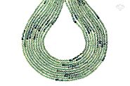 Natural Green Sapphire Round Faceted 1.7x1.9mm Beads Gemstone 12.5" Loose Strand GSB 011
