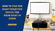 Projector Rental Services for your Event in Dubai, UAE.Bluechip Computers