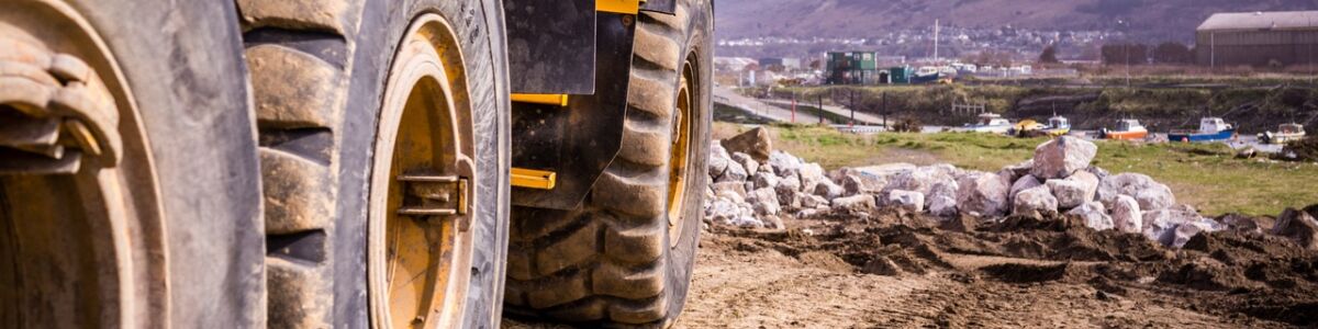 Headline for Types of Construction Tyres - Boots for your machines that make demanding operations easier