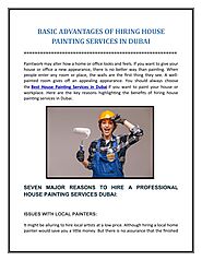 BASIC ADVANTAGES OF HIRING HOUSE PAINTING SERVICES IN DUBAI