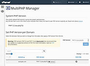 Using the MultiPHP Manager for cPanel