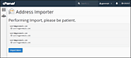 Using the Address Importer in cPanel