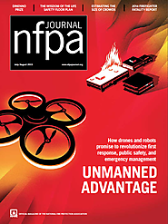 July/August issue of National Fire Protection Agency Journal covers unmanned systems, life safety floor plans, firefi...