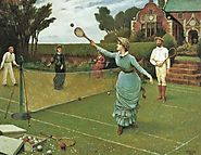 Tennis Players by Horace Henry Cauty, 1885 (British, 1846 - 1909)