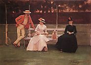 The Tennis Match by Sir John Lavery, R.A. (Irish, 1856 - 1941)