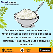 Eating Curd Astrology