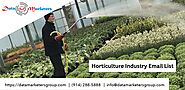Horticulture Industry Email List | Horticulture Industry Mailing List