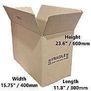 11.8 x 15.75 x 23.6 inch Double Wall Printed Cardboard Boxes (SD15ECO) at Crystal Mailing