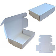 White Cupcake Box 190x110x45mm – Crystal Mailing