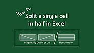 How to split a cell in half in Excel | Easy Learn Methods