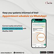 Inform your patients via WhatsApp about their appointments!