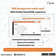 EHR management made easy with MocDoc Dental EHR