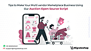 Tips to Make Your Multi-vendor Marketplace Business Using Our Auction Open Source Script