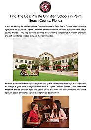 Give your Kids the Best Education in Palm Beach County, FL