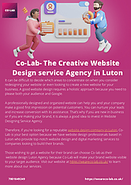 With Co-Lab-Website Design Service Agency in Luton, make your website searchable.
