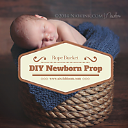 DIY Newborn Prop | Rope Bucket