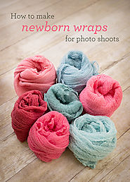 How to make newborn cheesecloth wraps for photo shoots (totally affordable and SO EASY!) - Cardstore Blog