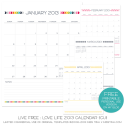 Live Free : Love Life 2013 Calendar - FREE Printables! | MissTiina.com {Blog}