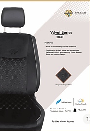 Best Red And Black Velvet Car Seat Covers in Chennai - R ADAMJEE CO