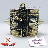 Gypsy Handcrafted Tribal Bracelet With Patterns – Vintarust