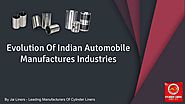 Evolution Of Indian Automobile Manufactures Industries
