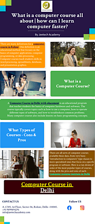 What is a computer course all about | how can I learn faster? - Infograph