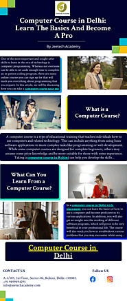 Computer Course in Delhi: Learn The Basics And Become A Pro | Infograph