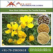 Guar gum for Successful Utilization of Textile Printing in globe market