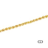 Buy Online 14k Solid Yellow Gold Rope Chain 4mm 22 Inches for Men’s - Danny Diamonds – Danny Diamonds & Co