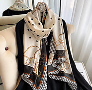 Shop Luxury Polk Dot Silk Scarf Online - Scarves & Fedoras