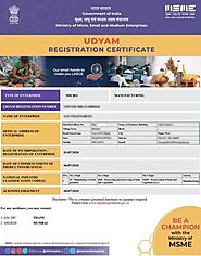 MSME Registration Online - Udyam Registration Certification