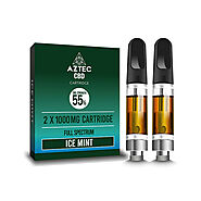 Ice Mint Aztec CBD 2 x 1000mg Cartridge Kit - 1ml