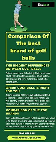 Comparison Of The best brand of golf balls