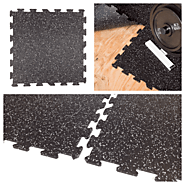 Rubber outdoor tiles