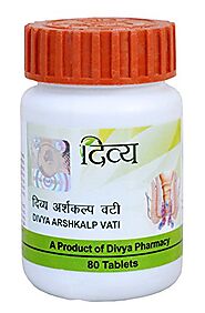 Patanjali Divya Arshkalp Vati 80 Tablets India Ayurveda Herbs Healthcare Medicine for Piles 100% Vegetarian