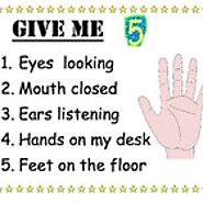 Classroom Management ~ "Give Me 5" Poster
