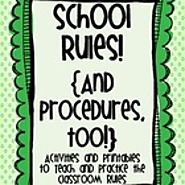 School Rules! {And Procedures, Too!} Activities and Printables to Teach Rules