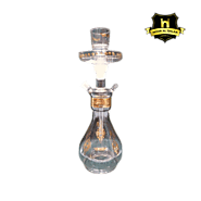 Frosted Design Glass Hookah Shisha - grey - Buy Hooka | Shisha | Online in Dubai & Noor Al Qalla